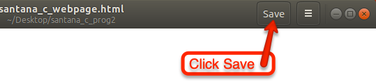 Click the save button